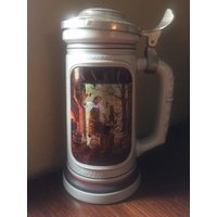 Avon Antik Vintage Keramik Beer Stein Sammlerstücke Handgemachte Schmied Eisen Arbeit Amboss Schmiede 1985 von CommonThreadClothing