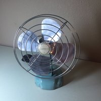 Vintage Eskimo Türkis Schreibtisch Fächer Bewegliche Basis Funktioniert von CommonThreadClothing