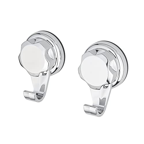 Compactor BESTLOCK BATH Set von 2 kleinen Haken, Chrom, rostfrei & wasserdicht, 5,4x4x8 cm von Compactor