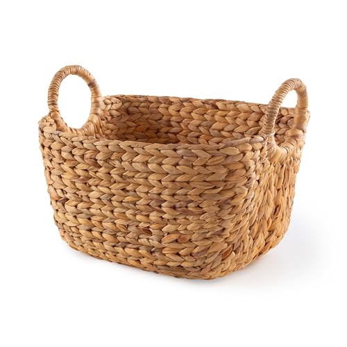 Compactor - Aufbewahrungskorb aus Wasserhyazinthe, Größe L, 46 x 27 x 27,5 cm, natur, rechteckig für Regale und Schränke Compactor - Aufbewahrungskorb aus Wasserhyazinthe, Größe L, 46 x 27 x 27,5 cm, natur, rechteckig für Regale und Schränke von Compactor