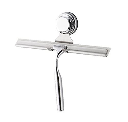 Compactor BESTLOCK Bath Duschabzieher, Chrome, 25,4x5,5x23,5 cm, Kein Bohren Erforderlich von Compactor