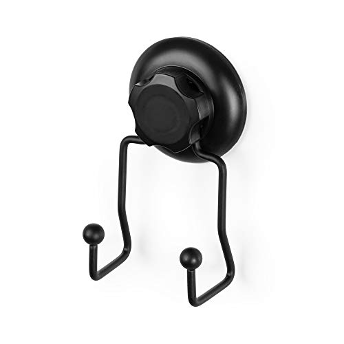 Compactor Bestlock Wandmontierte Doppelhaken zur Aufbewahrung, Befestigung ohne Bohren mit Saugnapf, unterstützt bis zu 6 kg, rostbeständiges pulverbeschichtetes Eisen, 7,1 x 5,5 x 13,5 cm, Schwarz Compactor Bestlock Wandmontierte Doppelhaken zur Aufbewahrung, Befestigung ohne Bohren mit Saugnapf, unterstützt bis zu 6 kg, rostbeständiges pulverbeschichtetes Eisen, 7,1 x 5,5 x 13,5 cm, Schwarz von Compactor
