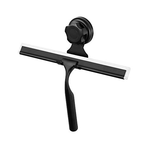 Compactor BESTLOCK BLACK Duschabzieher - Schwarze Duschrakel, 25,4x5,5x23,5 cm, Rostfrei & Wasserdicht von Compactor