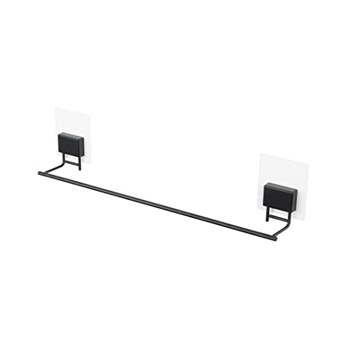 Compactor Bestlock Black Magic Wall Mountable Large Towel Rail, Self-Adhesive Mounting, Supports up to 4 kg, Anti-Rust Powder Coated Iron, 48 x 6.5 x 10.5 cm, RAN10210 von Compactor