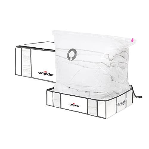 Compactor LIFE 3D Semi-Rigid Vacuum Box, Größe L/XXL, Weiß, Platzsparend bis zu 75% von Compactor