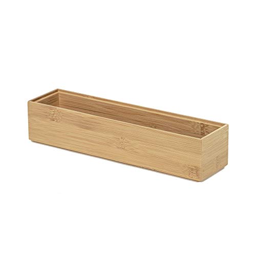 Compactor - Organizer OSAKA Kollektion NATURE Größe L - Aufbewahrungsbox aus natürlichem Bambus - Modulbarer Organizer für Zubehör, Küche, Bad oder Büro - RAN6963 von Compactor
