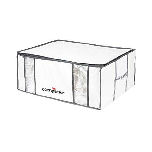 Compactor LIFE 3D Vakuumbox XXL - Weiß, 65x45x27 cm, Halbstarr, Platzsparend bis zu 75%, Staub- und Feuchtigkeitsschutz von Compactor