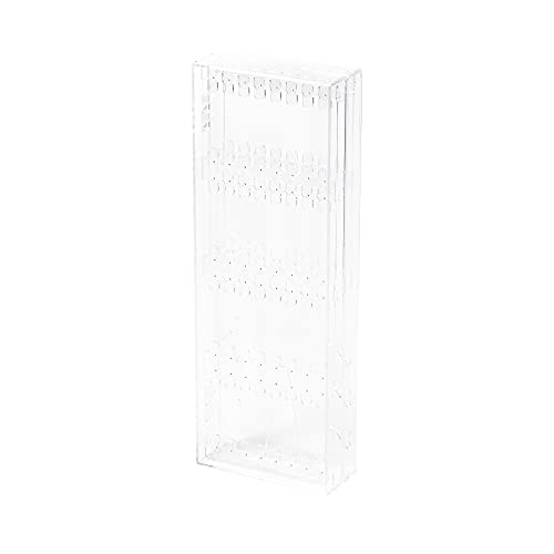 Compactor RAN6042 vertikaler Schmuckständer für Ohrringe und Halsketten, transparent, Polystyrol, Durchmesser 21,2 x 2 x Höhe 28,3 cm von Compactor