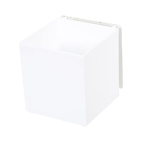 Compactor Hang It, quadratische AufbewahrungsBox für den Haushalt, 9,5 x 10,20 x 10 cm, Weiß, RAN7160 von Compactor