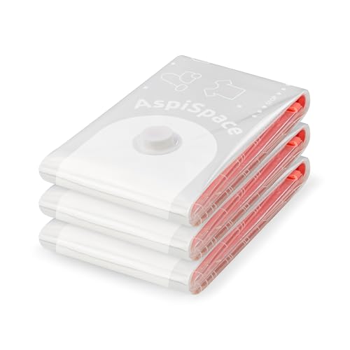 Compactor - 3er-Set Vakuumbeutel Größe L (100x80 cm) - Decken, Kissen, Kleidung und Bettwäsche komprimieren - Volumenreduzierung bis zu 75% - Schutz vor Staub, Feuchtigkeit und Insekten von Compactor