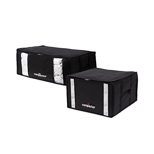 Compactor RAN9223 platzsparende halbstarre Vakuumbeutel im 2er-Set, 1 x Größe M und 1 x Größe XXL, Schwarz Compactor RAN9223 platzsparende halbstarre Vakuumbeutel im 2er-Set, 1 x Größe M und 1 x Größe XXL, Schwarz von Compactor