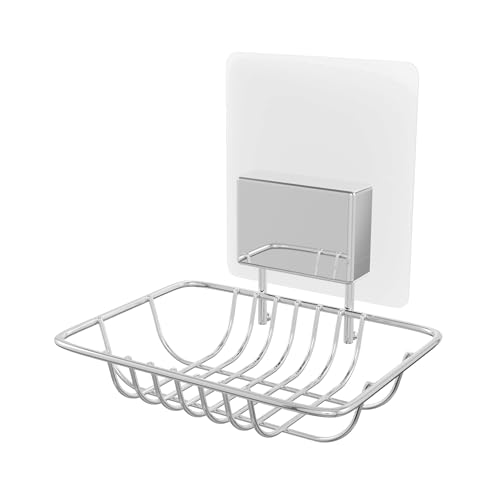 Compactor BESTLOCK MAGIC BATH Seifenhalter, selbstklebend, Chrom, 11,5x9,5x10cm von Compactor