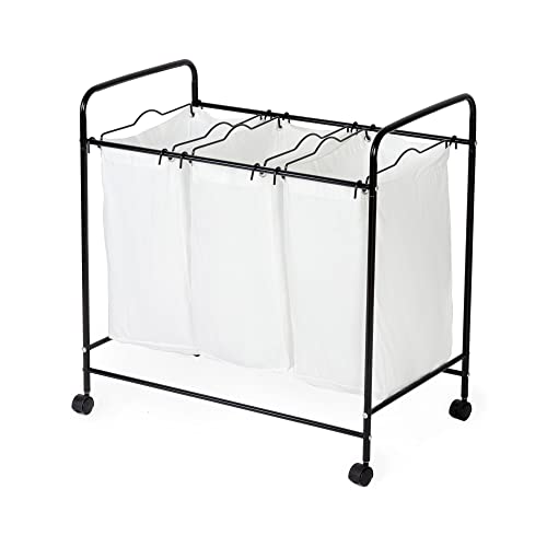 Compactor Wäschekorb, weiß/schwarz, 74 x 45,5 x 75 cm Compactor Wäschekorb, weiß/schwarz, 74 x 45,5 x 75 cm von Compactor
