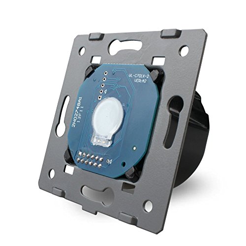 Wandschalter Touch-Screen Panel mit Licht LED 1 Gang 1 Weg - NELS 701.11W Weiß Kristallglas von F&F