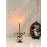 Antike Amphore Kerzenständer Kerzenhalter Kerzenleuchter Onyx /Messing von Compacu