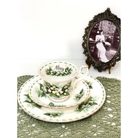 Vintage Royal Albert Teetasse Kaffee Tasse Sammelgedeck May Maiglöckchen von Compacu