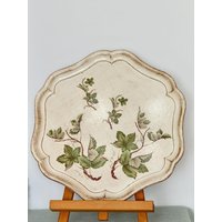 Vintage Tablett Italien Busa Salvatore Artigiano Fiorentino Serviertablett Landhaus Florentiner Barock Platte von Compacu