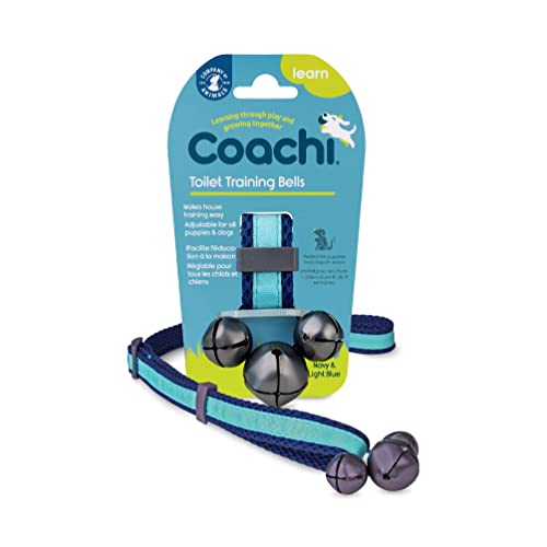 Coachi Toilet Training Bells, für Welpen oder neu erworbene Hunde, Stubenreinheit, kein Kratzen an der Tür, benutzerfreundlich, höhenverstellbar. Hundezubehör, zum Clicker-Training. Gut hörbar. von Company of Animals