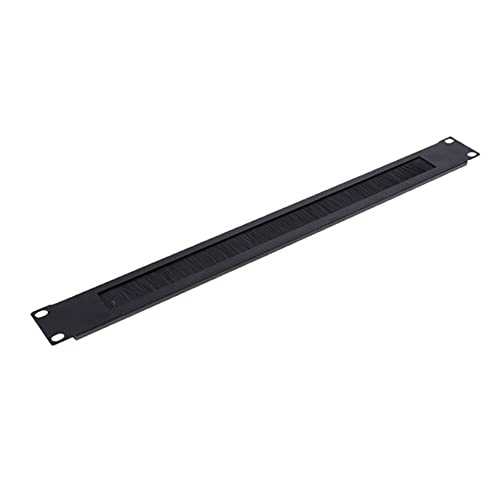 Compasty 1 Stück 1U 19 Rack Mount Abdeckplatte Rack weiß Bürste Netzwerk Panel Server Schrank Kabelmanagement von Compasty