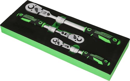COMPETITION 512.0103 Teleskop-Ratschen-Satz,3-tlg 1/4"+3/8"+1/2" (Powered by KS TOOLS) von Competition