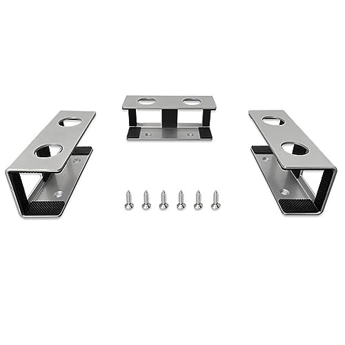 Comphic 3 Stück Off-Stage Laptop Halterung, Unter-Tisch Halterung Ist Geeignet für Laptops, Unter-Tisch Laptop Ablage Haltbar Silber. von Comphic