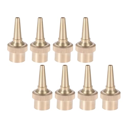 Comphic 8 Stück 1/2 Zoll Messing DN15 Sprühdüsen Bubbler Düse Wasserbewässerungsdüse für Garten Teich und Brunnen Direktsprühdüse von Comphic