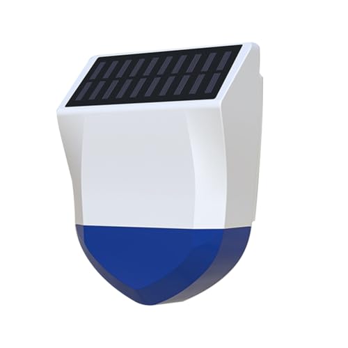 Comphic Tuya Smart WiFi Sirene Alarm Alarm mit Ton und Licht für den Außenbereich, wasserdicht, solarbetrieben von Comphic