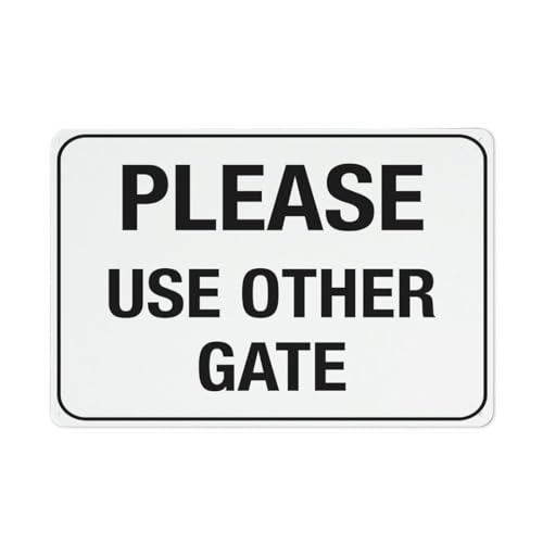 Blechschild mit Aufschrift "Please Use Other Gate", 30,5 x 20,3 cm, ideal als Wanddekoration für Garten und Hof Blechschild mit Aufschrift "Please Use Other Gate", 30,5 x 20,3 cm, ideal als Wanddekoration für Garten und Hof von Compladeta