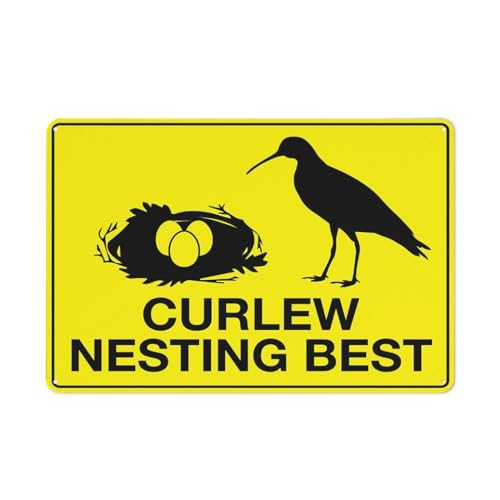 Compladeta Curlew Nesting Best Bright Yellow Sign 30,5 x 20,3 cm Metallschild, Aluminiumschild, vorgebohrte Löcher für einfache Montage im Innen- und Außenbereich, für Zauntür oder Tor Compladeta Curlew Nesting Best Bright Yellow Sign 30,5 x 20,3 cm Metallschild, Aluminiumschild, vorgebohrte Löcher für einfache Montage im Innen- und Außenbereich, für Zauntür oder Tor von Compladeta