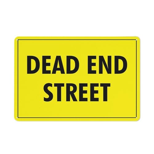 Compladeta Dead End Straßenschild, 20,3 x 30,5 cm, rostfreies Aluminium, leicht zu lesen und stabil, Aufschrift "Keep Out", Metallschilder für Zuhause, Bauernhof, Hof von Compladeta