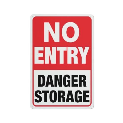 Compladeta Schild mit Aufschrift "No Entry Danger Storage", für den Außenbereich, UV-bedrucktes Aluminium, 30,5 x 20,3 cm, wetterfest und für Zuhause oder Geschäft Compladeta Schild mit Aufschrift "No Entry Danger Storage", für den Außenbereich, UV-bedrucktes Aluminium, 30,5 x 20,3 cm, wetterfest und für Zuhause oder Geschäft von Compladeta