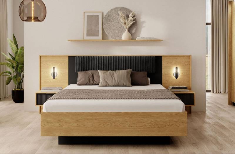 Compleo Bett Praktisches Bett für Schlafzimmer 160x200 STIK (STIK), ohne Matratze von Compleo