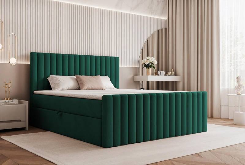 Compleo Boxspringbett elegant und modern MIAMI II, Bonell-Matratze, mit zwei Bettkästen Compleo Boxspringbett elegant und modern MIAMI II, Bonell-Matratze, mit zwei Bettkästen von Compleo