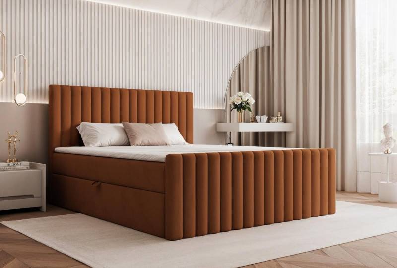 Compleo Boxspringbett elegant und modern MIAMI II, Bonell-Matratze, mit zwei Bettkästen Compleo Boxspringbett elegant und modern MIAMI II, Bonell-Matratze, mit zwei Bettkästen von Compleo