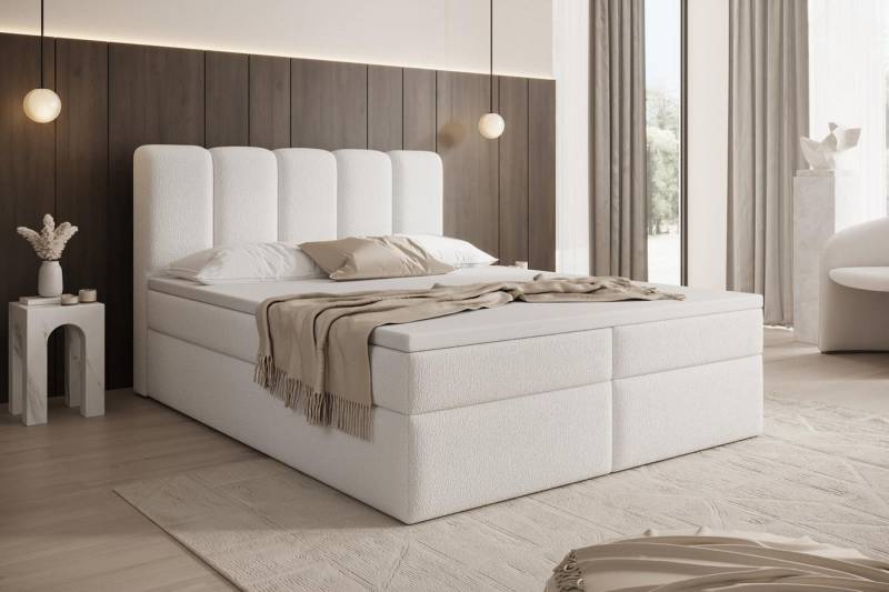 Compleo Boxspringbett mit Bettkasten, Bonell-matratze und topper, 120/140/160/180/200x200 von Compleo