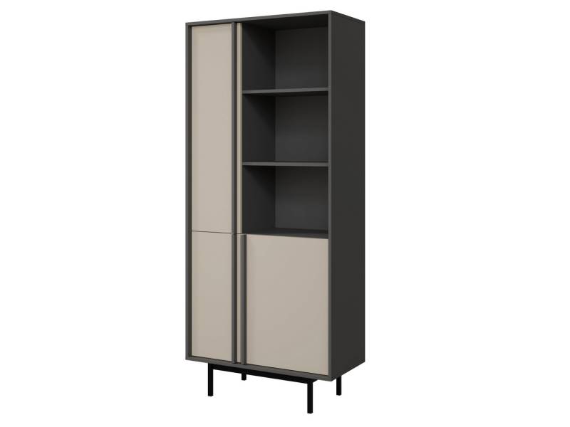 Compleo Bücherregal mit 3 Türen, Elegant design, Breite: 83 cm MATLS, Küchenregal Compleo Bücherregal mit 3 Türen, Elegant design, Breite: 83 cm MATLS, Küchenregal von Compleo