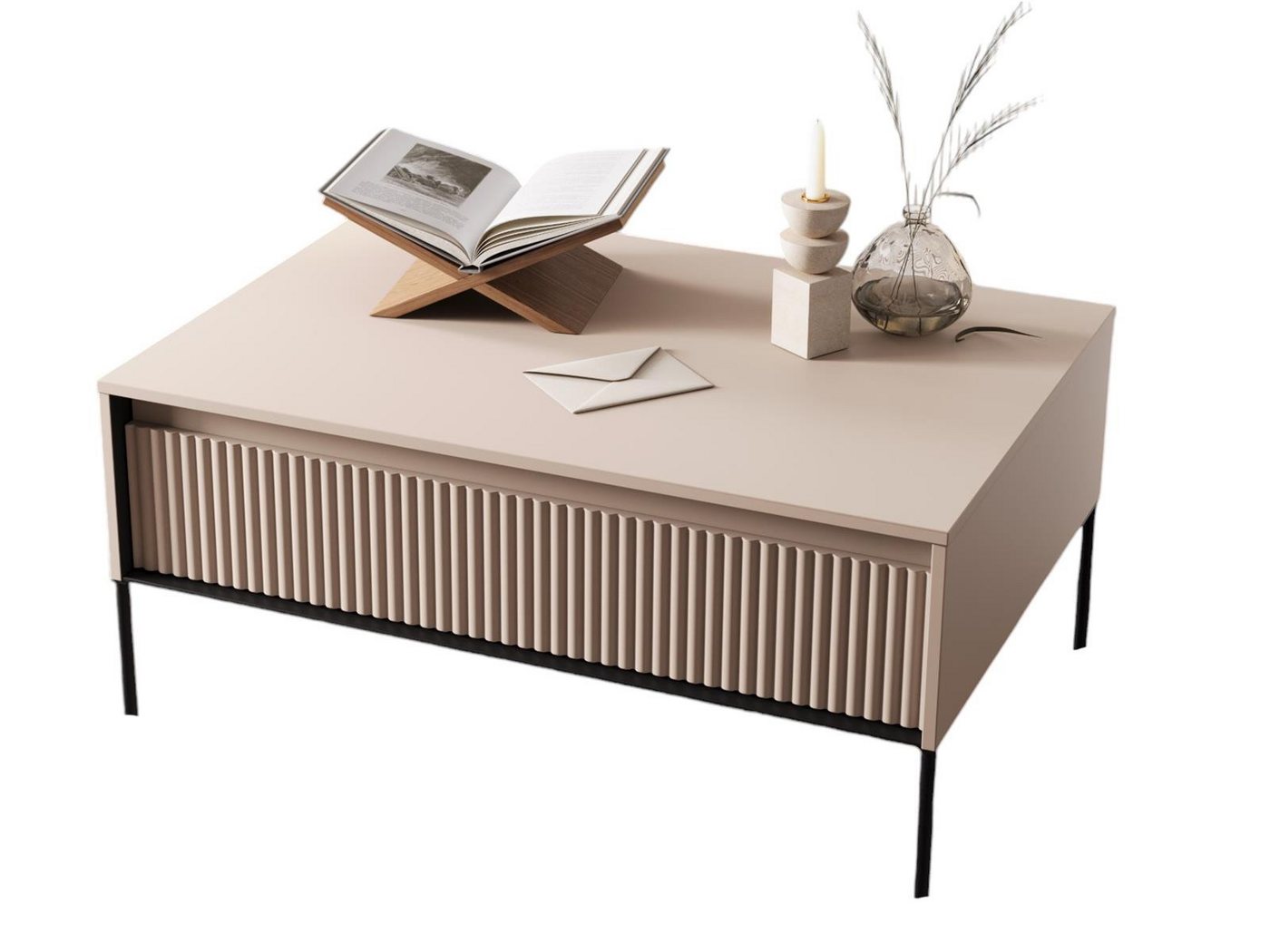 Compleo Couchtisch FLORE mit 1 Schubladen, Modern Kaffeetisch für Wohnzimmer 100x70x50 cm Compleo Couchtisch FLORE mit 1 Schubladen, Modern Kaffeetisch für Wohnzimmer 100x70x50 cm von Compleo