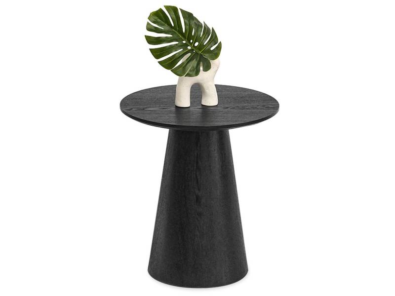 Compleo Couchtisch Runder Couchtisch POLS 45 cm auf einem kegelförmigen Sockel von Compleo