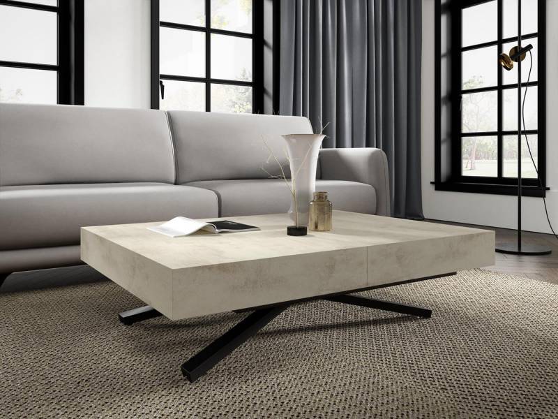 Compleo Couchtisch ausziehbar und höhenverstellbar, Elegant, funktionale Lösung SEA von Compleo