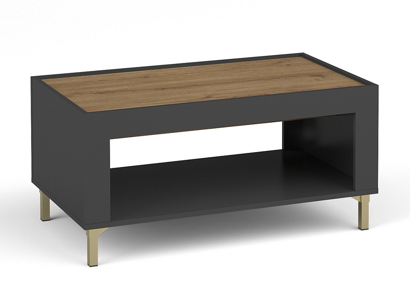 Compleo Couchtisch mit Ablagefach, Modern Kaffeetisch Beistelltisch Sofatisch von Compleo