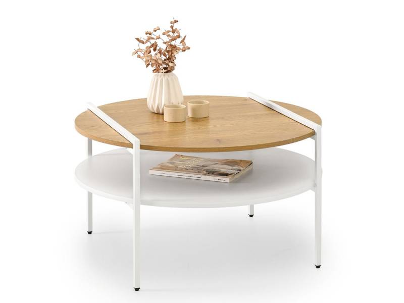 Compleo Couchtisch mit Regale, Moderne Kaffeetisch, zeitloser Stil von Compleo