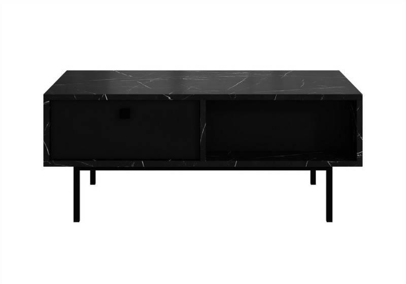 Compleo Couchtisch mit Schublade SAMBI, Kaffeetisch mit Marmor Optik von Compleo