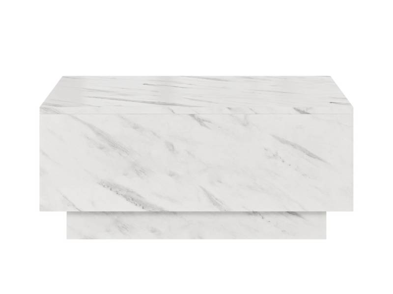 Compleo Couchtisch mit Stauraum JACOB, Marmor optik, Kaffeetisch, Designer-Couchtisch von Compleo