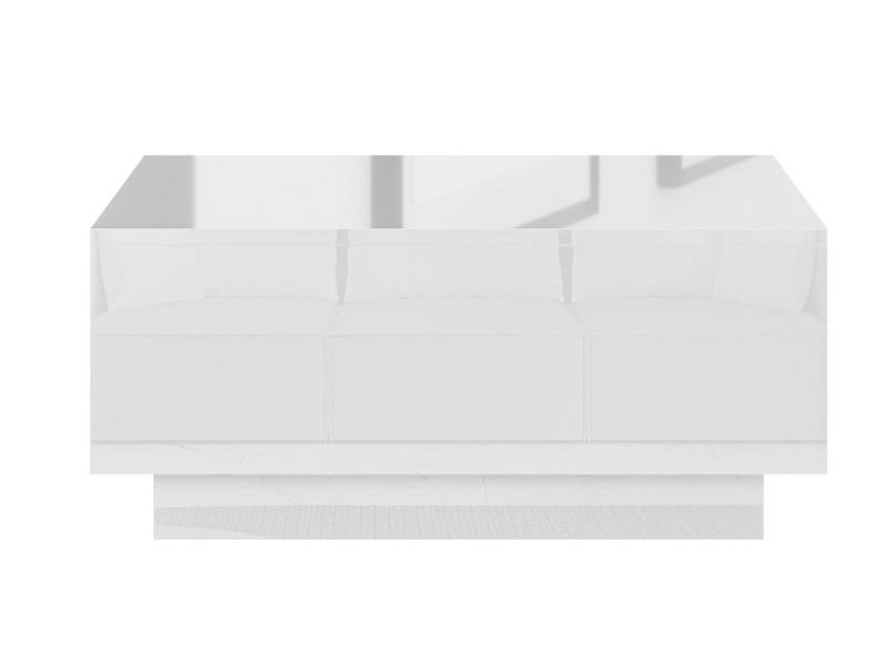 Compleo Couchtisch mit Stauraum JACOB, Marmor optik, Kaffeetisch, Designer-Couchtisch von Compleo