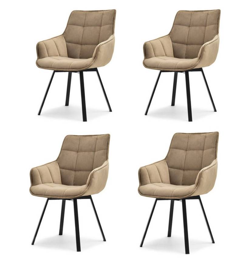 Compleo Drehstuhl (4 St) ARUBAS, Elegant und modern design von Compleo