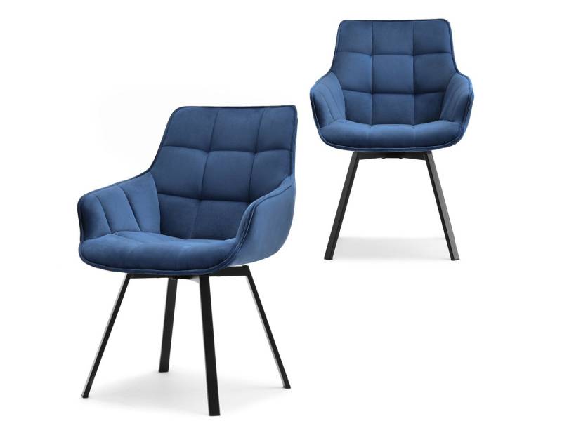 Compleo Drehstuhl bequemer (2 St) Stuhl mit Armlehnen ARUBAS, Elegant und modern design von Compleo
