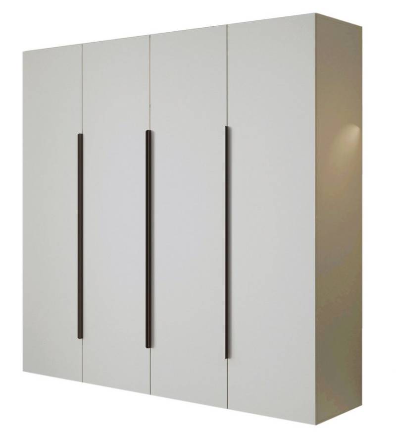 Compleo Drehtürenschrank mit Metallgriffe STELLS, Elegant design, Kleiderstange von Compleo