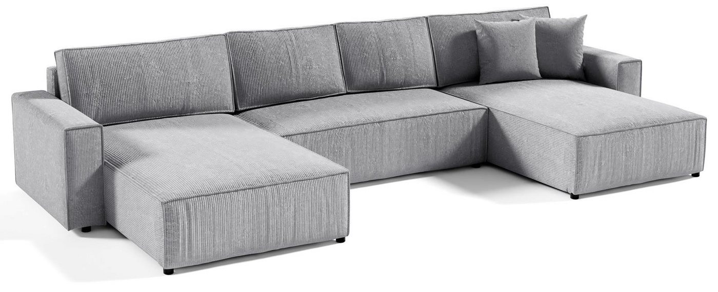 Compleo Ecksofa U-Form mit Bettkasten und Schlaffunktion BOSTON U, Breite: 390 cm, Modern Stil, Wohnzimmer von Compleo