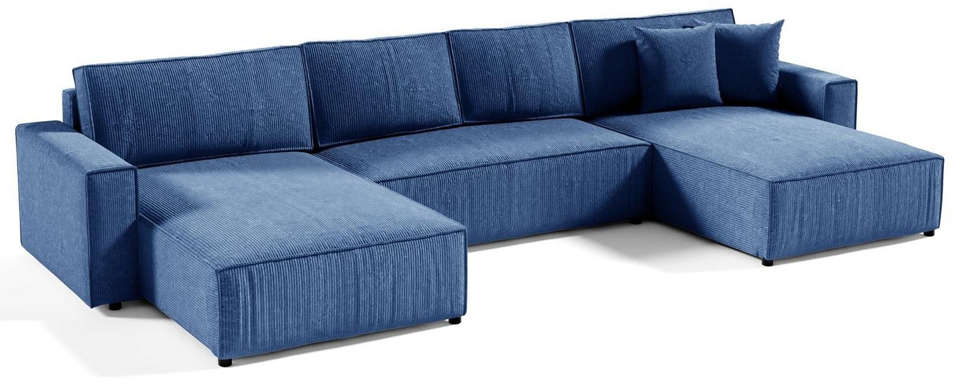 Compleo Ecksofa U-Form mit Bettkasten und Schlaffunktion BOSTON U, Breite: 390 cm, Modern Stil, Wohnzimmer von Compleo