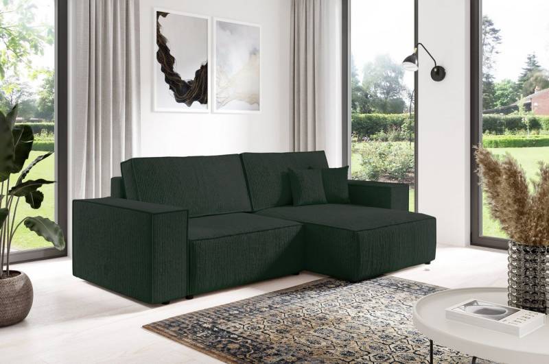 Compleo Ecksofa BOSTON MINI, Schlaffunktion mit Liegefläche 135 x 200 cm, Bettkasten von Compleo